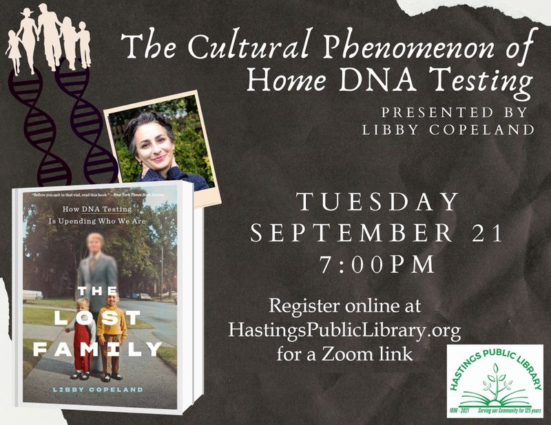 Libby Copeland, Author of The Lost Family - Watch @ Home on Zoom Libby Copeland, Author of The Lost Family - Watch @ Home on Zoom