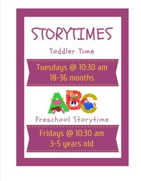 Pre-School Story Time