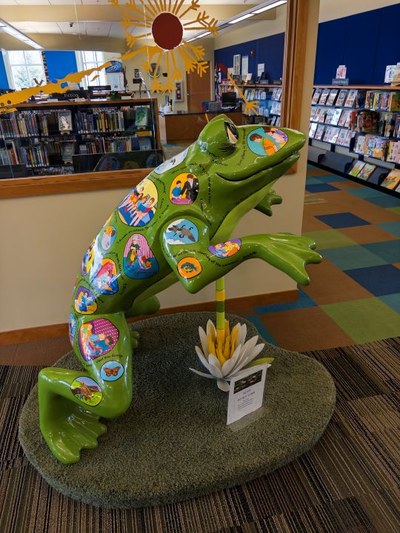 HPL's Frog Mascot Lily - Side View