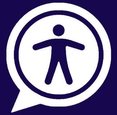 Accessible Icon Image of the accessible icon to click to open the ReciteMe toolbar