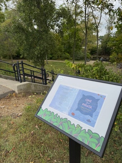 Storybook Walk station Near Pocket Park